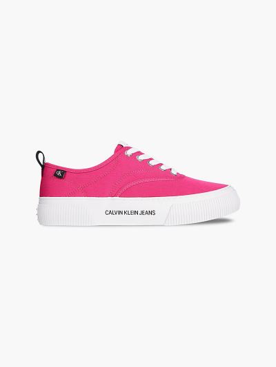 Calvin Klein Cipők HU093753 | Calvin Klein Cotton Twill Női Sportcipő Rózsaszín